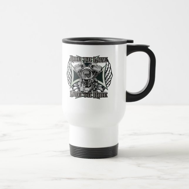 Caneca Térmica Passeio a viver - viva para montar (Direita)