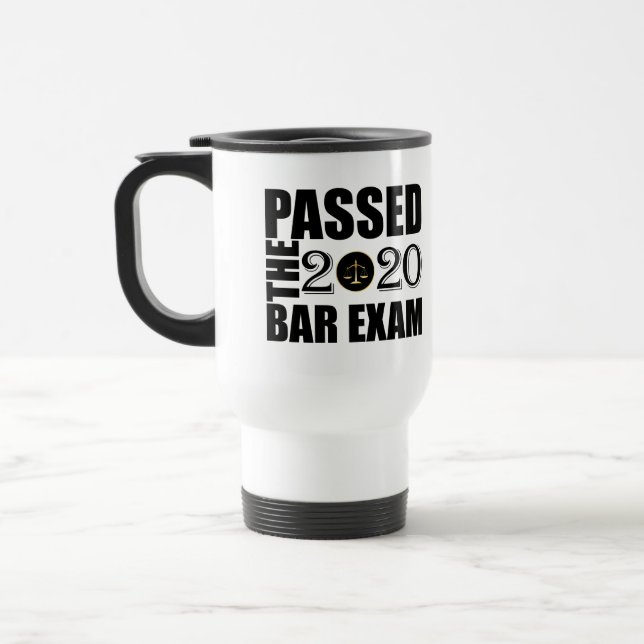 Caneca Térmica Passou no exame de Bar 2020 (Esquerda)