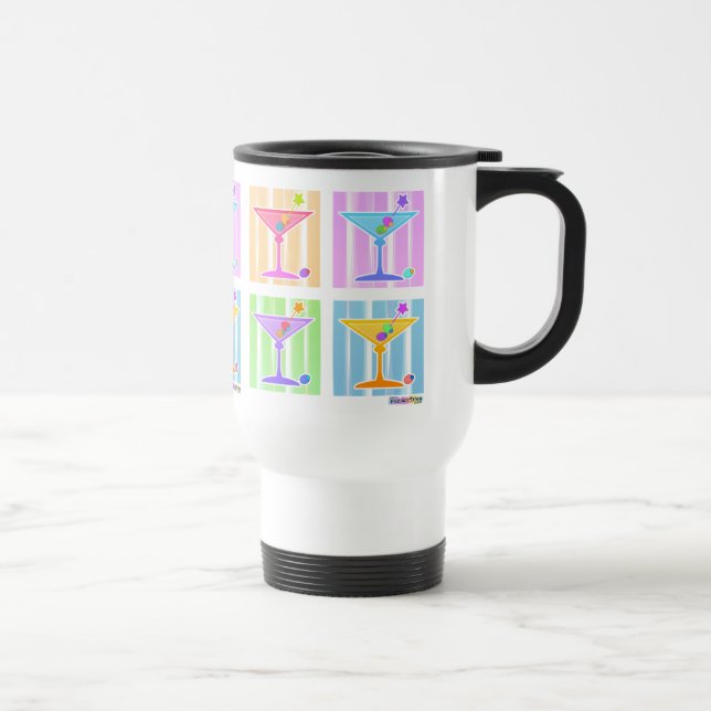 CANECA TÉRMICA PASTEL POP ART MARTINIS (Direita)