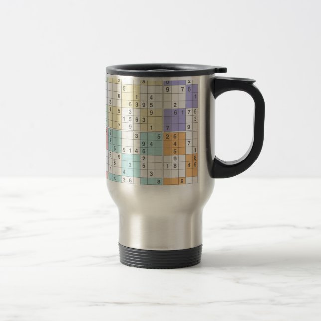 Caneca Térmica pastel sudoku (Direita)
