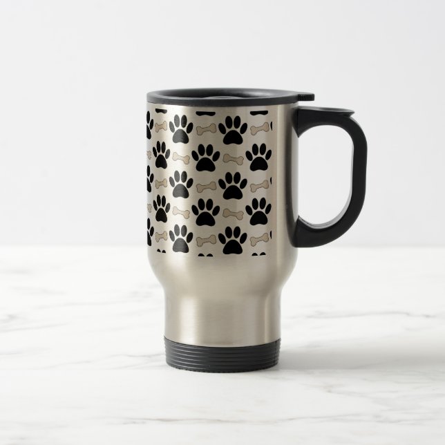 Caneca Térmica Patas E Ossos Padrão (Direita)