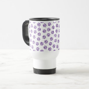 Caneca Térmica patas, patas para cães, patas roxas