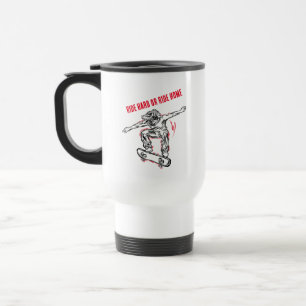 Caneca Térmica Pateador Voador Fazendo Médio-Ar-Skateboard