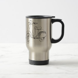 Caneca Térmica Patinete do vintage