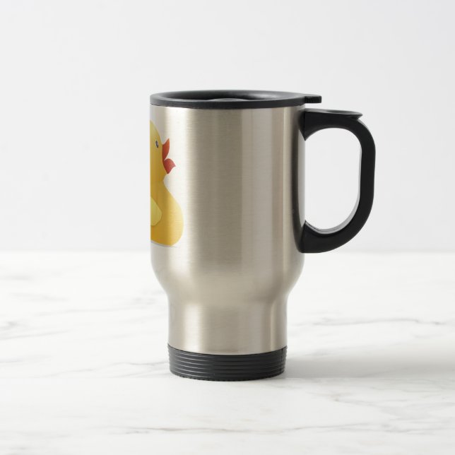 Caneca Térmica Pato de Borracha Amarelo (Direita)
