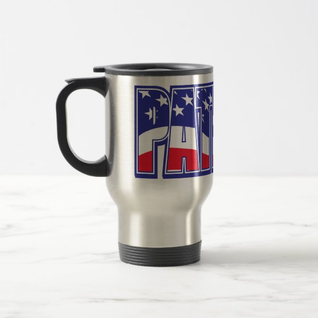 Caneca Térmica Patriot na bandeira dos EUA (Esquerda)