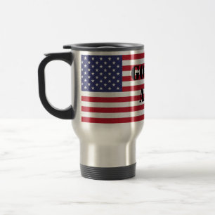 Caneca Térmica Patriótico de Bandeira dos EUA e da América do deu