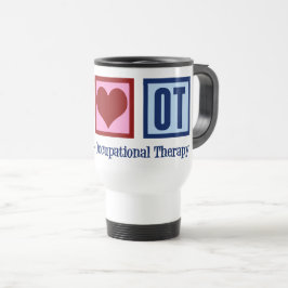 Caneca Térmica Paz Amor Terapêutica Ocupacional Cuta OT