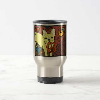 Caneca Térmica Paz do buldogue francês