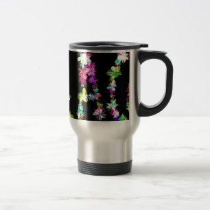 Caneca Térmica "PAZ" em Impressão de Arte Floral