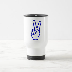 Caneca Térmica Paz ou V para a Vitória