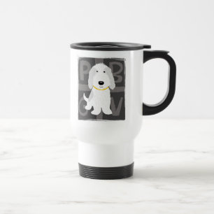 Caneca Térmica PBGV Cinza e Branco