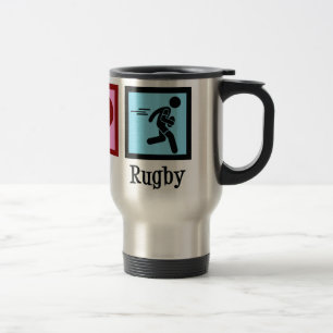 Caneca Térmica Peace Love Rugby