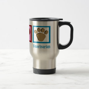 Caneca Térmica Peace Love Veterinarian