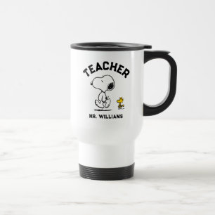 Caneca Térmica Peanuts Est. 1950 Professor de Snoopy & Woodstoc