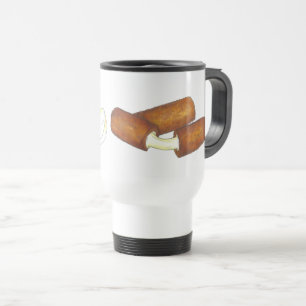 Caneca Térmica Pedaços de queijo Mozzarella secos Pentes de Comid