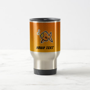 Caneca Térmica Peixe dourado amarelo alaranjado