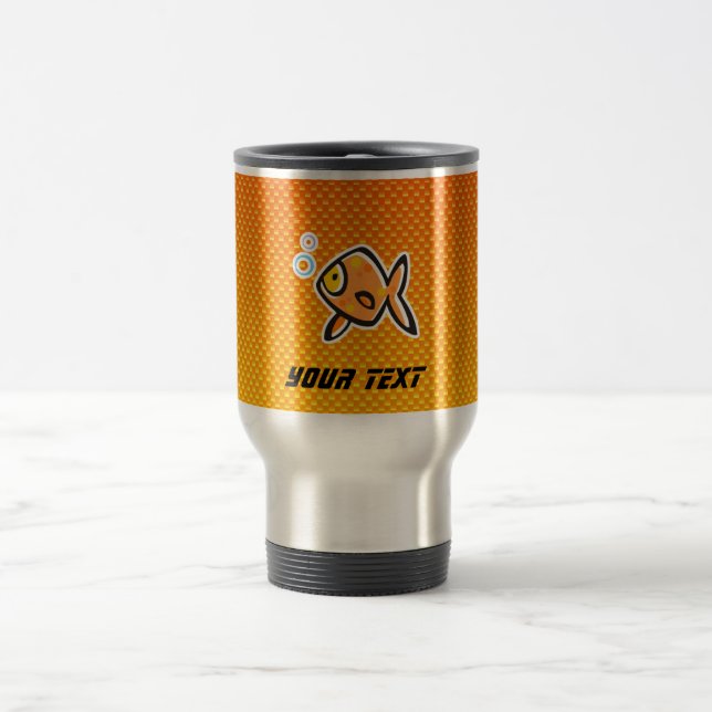 Caneca Térmica Peixe dourado amarelo alaranjado (Centro)