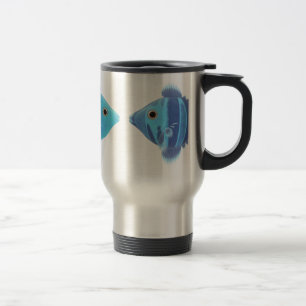 Caneca Térmica peixes azuis