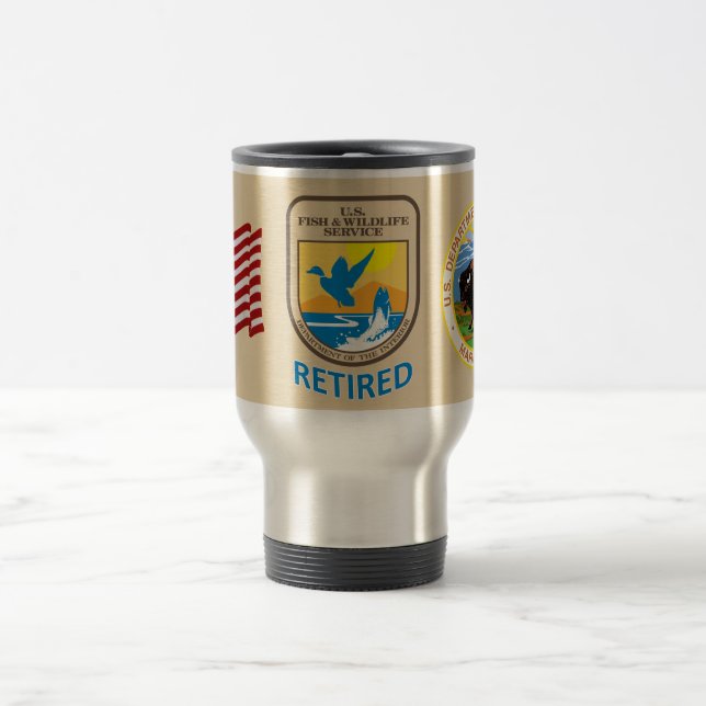 Caneca Térmica Peixes e Serviço de Vida Selvagem dos EUA aposenta (Centro)