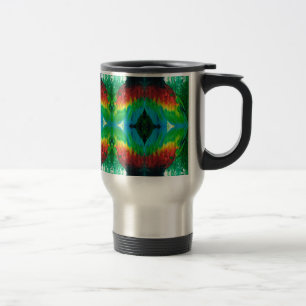 Caneca Térmica Penas de papagaio coloridas