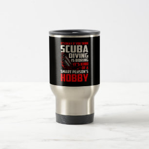 Caneca Térmica Pense em Scuba mergulhando no hobby do Smart Perso