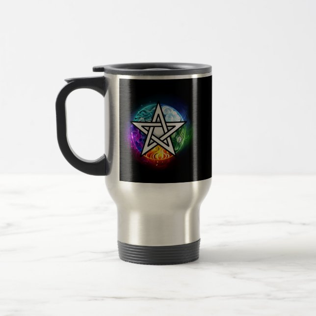 Caneca Térmica pentagrama wiccano (Esquerda)