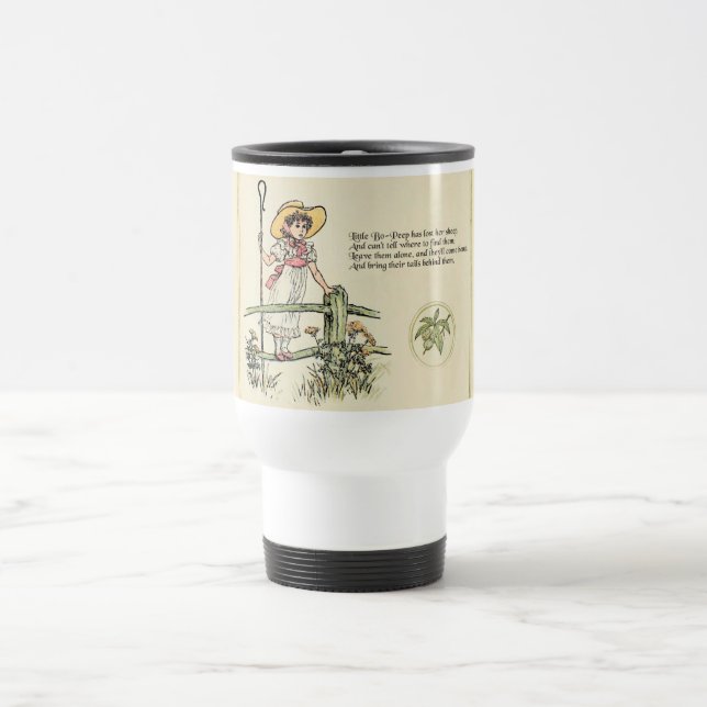 Caneca Térmica Pequeno Bo-Peep: Classic Kate Greenaway Nursery (Centro)