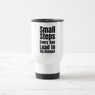Caneca Térmica Pequenos Passos Todos os Dias Levam a Grandes Muda