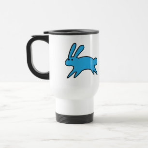 Caneca Térmica Percorrendo Pequeno Coelhinho Azul 