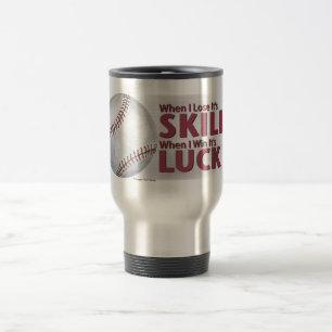 Caneca Térmica Perder Skill Ganhou Sorte de Baseball