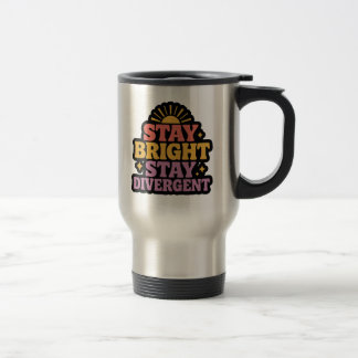 Caneca Térmica Permaneça Brilhante, Permaneça Divergente