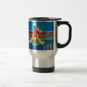 Caneca Térmica Persa Faravahar do Zoroastrian