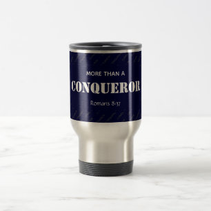 Caneca Térmica Personalizado mais do que um cristão conquistador