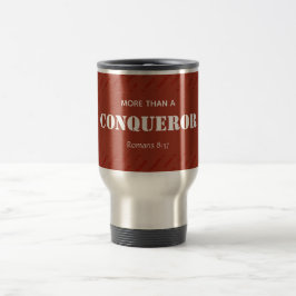 Caneca Térmica Personalizado mais do que um cristão-vermelho conq