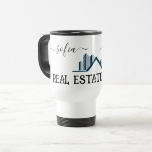 Caneca Térmica Personalizar logotipo Agente imobiliário para pequ