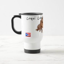 Caneca Térmica Personalizar o nome Coqui Puerto Rico Flag