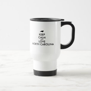 Caneca Térmica Personalizável MANTENHA A CALMA e AME CAROLINA DO