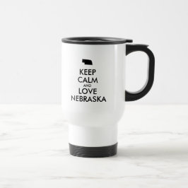 Caneca Térmica Personalizável MANTENHA A CALMA e AME NEBRASKA