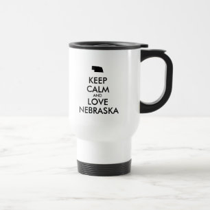 Caneca Térmica Personalizável MANTENHA A CALMA e AME NEBRASKA
