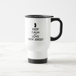 Caneca Térmica Personalizável MANTENHA A CALMA e AME NEW JERSEY