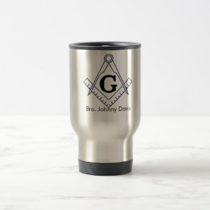 Caneca Térmica Personalize este copo de aço inoxidável maçóni