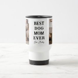 Caneca Térmica Personalized Best Dog Mom 2 Photo | Mother’s Day
