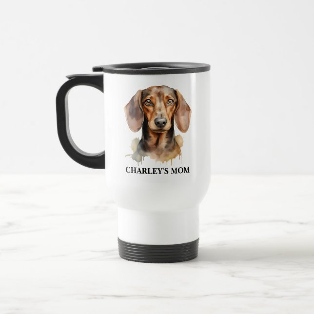 Caneca Térmica Personalized Best Dog Mom  Photo | Mother’s Day (Esquerda)