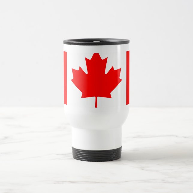 Caneca Térmica Personalized Canada Flag | Custom Name Canada Day (Centro)