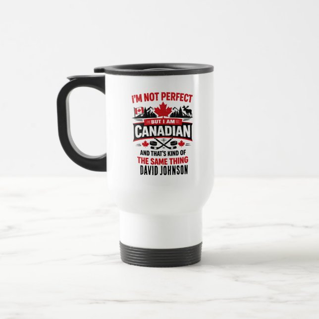 Caneca Térmica Personalized Canada Flag Day | Custom Canadian (Esquerda)