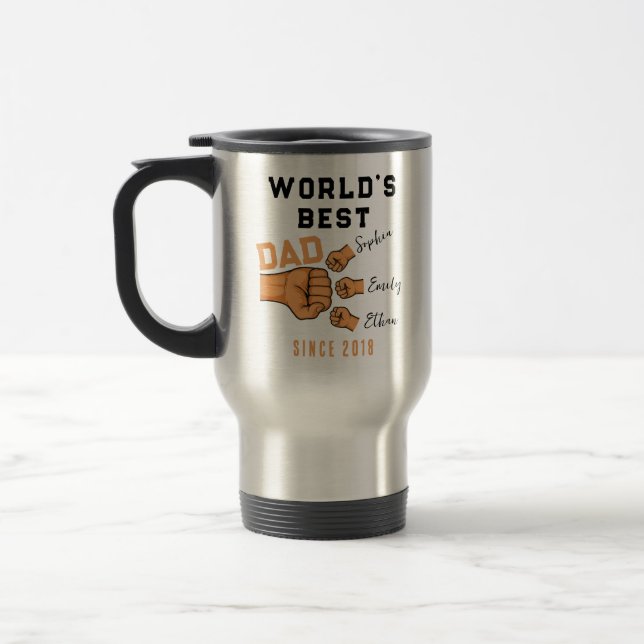 Caneca Térmica Personalized WORLD'S BEST Dad | Father’s Day (Esquerda)