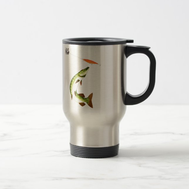 Caneca Térmica Pesca com tubarões (Direita)