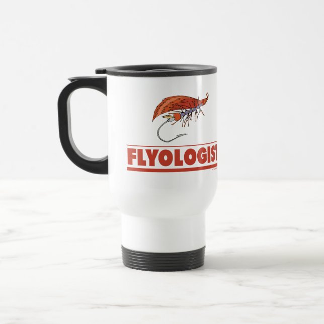 Caneca Térmica Pesca de Mosca Engraçada (Esquerda)