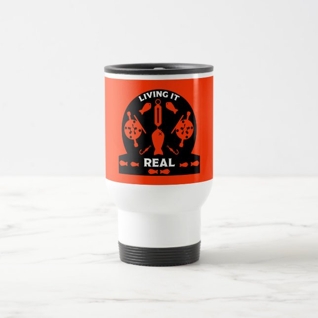 Caneca Térmica Pesca do salmão selvagem (Centro)